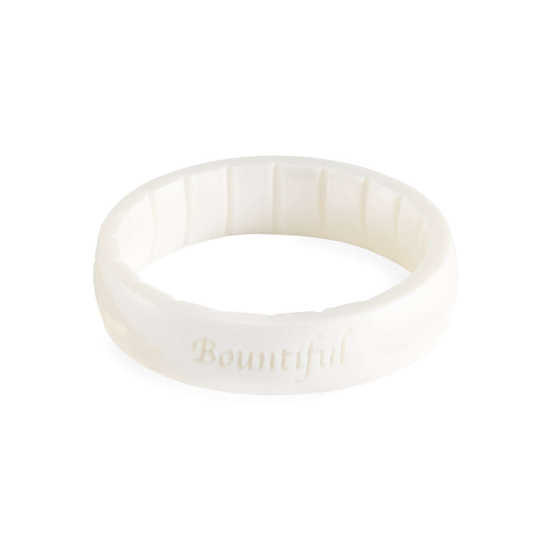 Bountiful Temple Thin Silicone Ring, , large