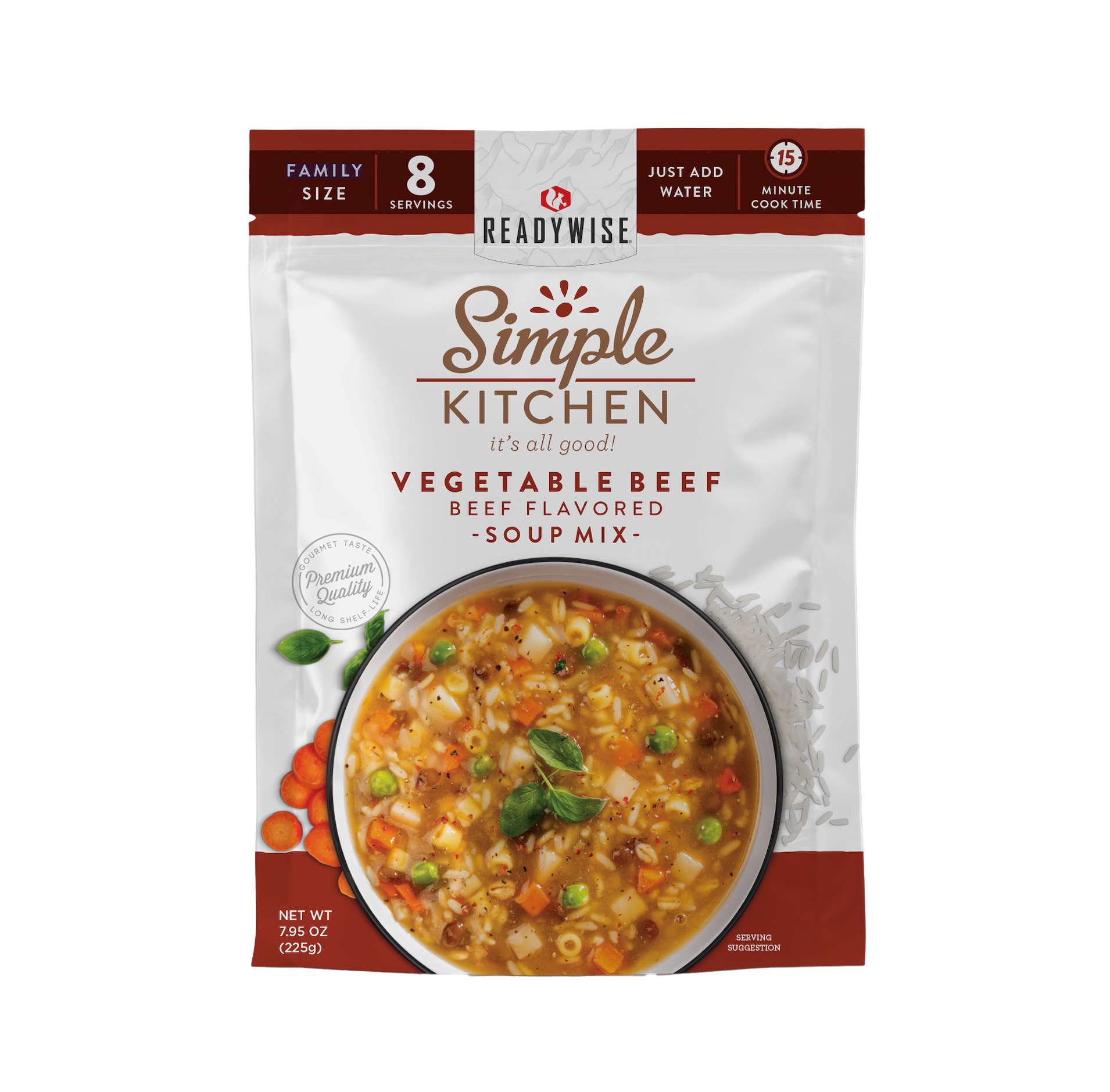 Simple Kitchen Vegetable Beef Soup Mix Single Pouch
