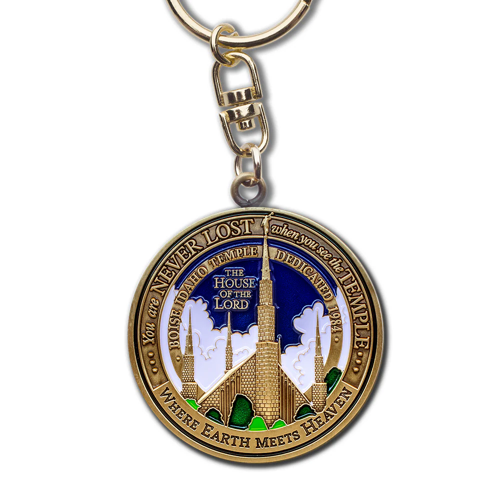Boise Idaho Temple Keyring