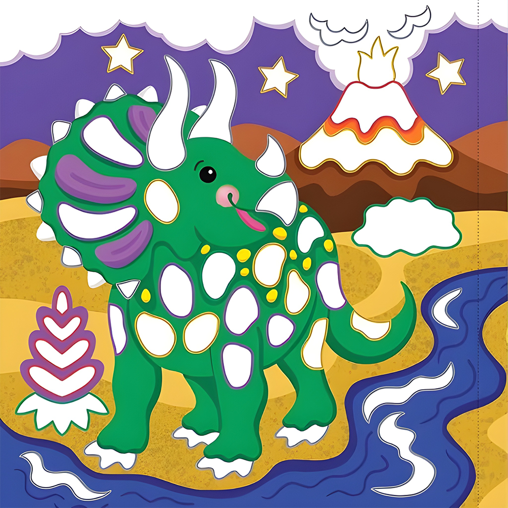Color-By-Foil Sticker Book Dinosaurs, , large image number 7