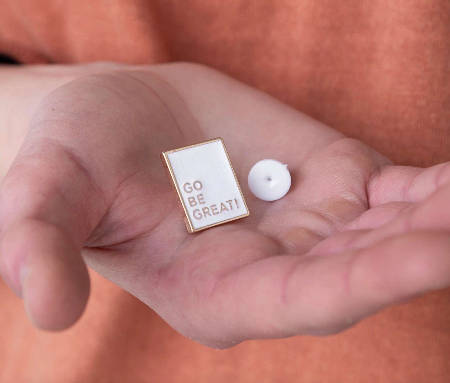 Graduate Go Be Great Enamel Pin, , large