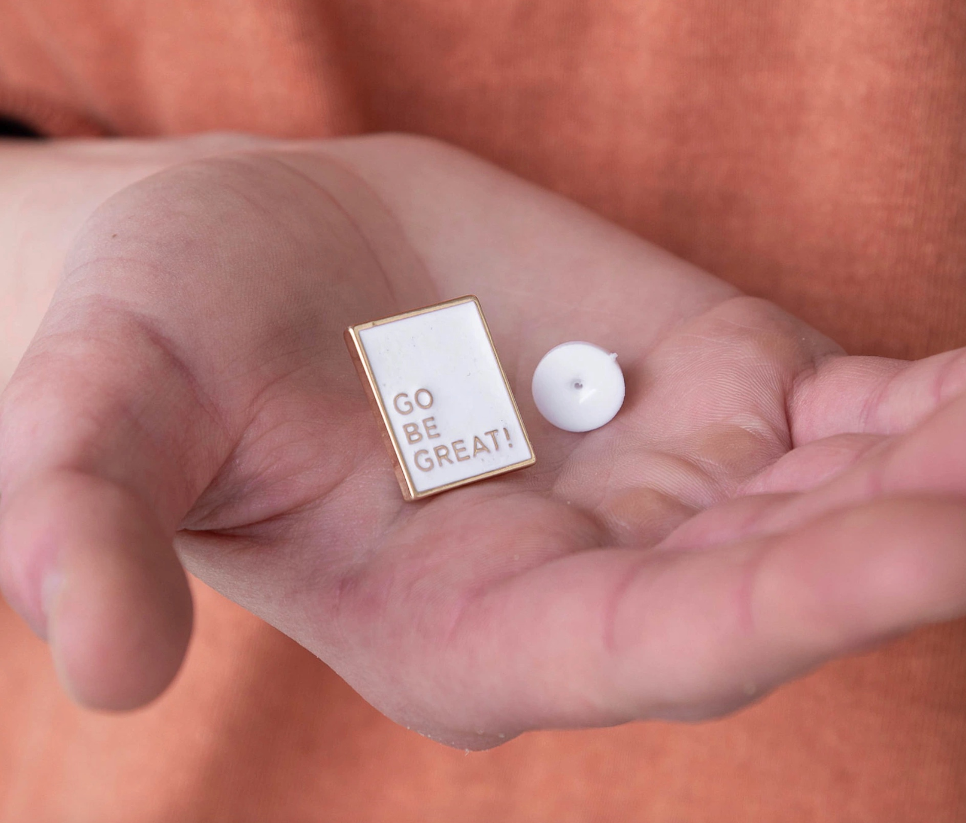 Graduate Go Be Great Enamel Pin, , large