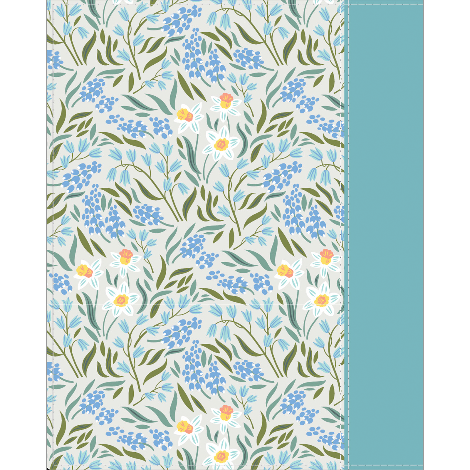 The Book of Mormon, Journal Edition, Aqua Floral (No Index), , large image number 5