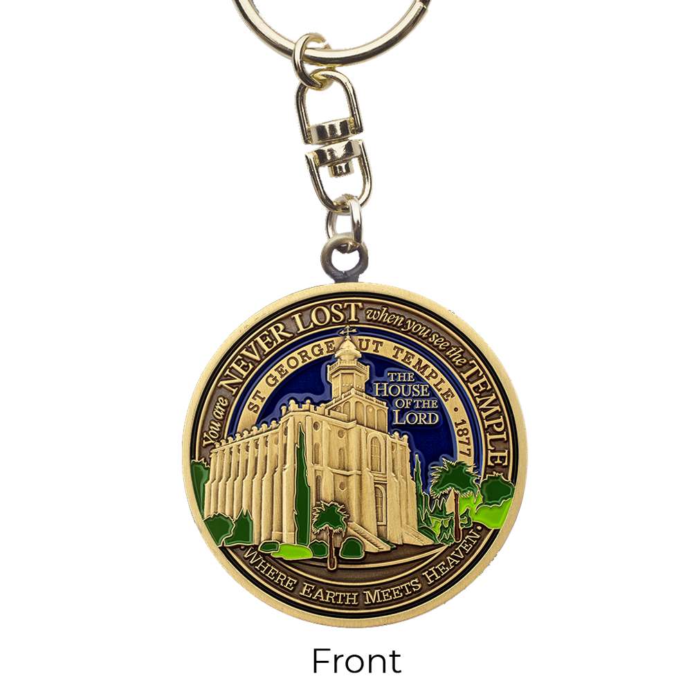 St. George Utah Temple Keychain
