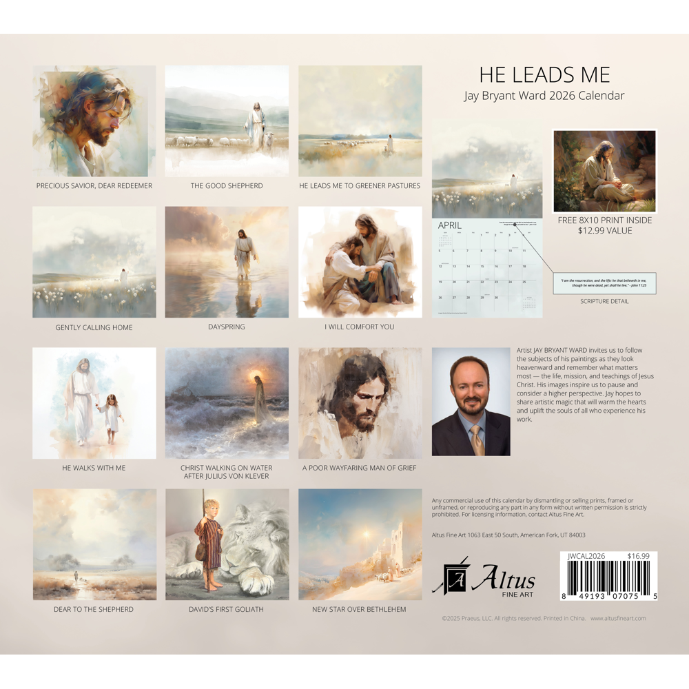 2026 He Leads Me Calendar, , large image number 6