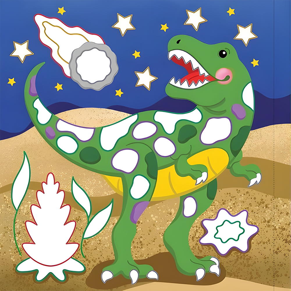 Color-By-Foil Sticker Book Dinosaurs, , large image number 9