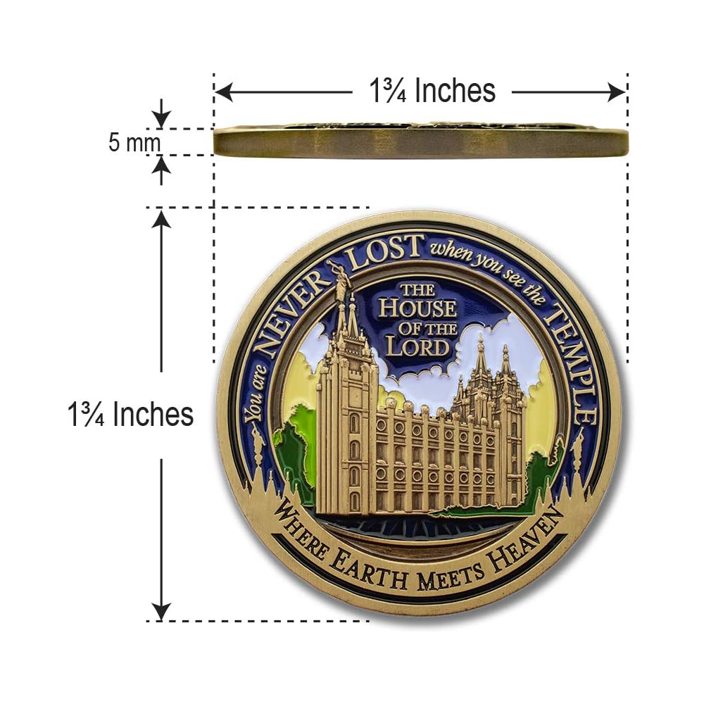 Salt Lake Utah Temple Medallion Coin, , large
