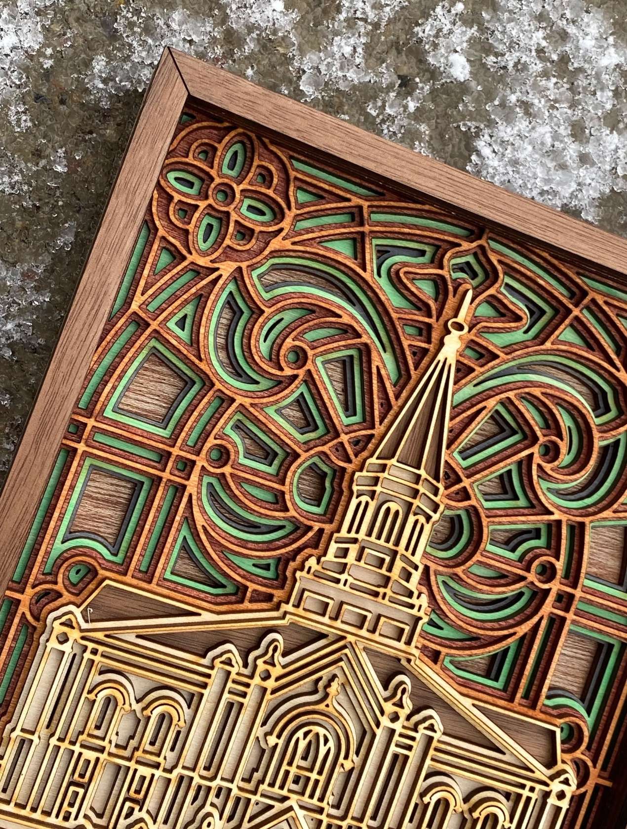 Taylorsville Utah Temple Layered Wood Plaque, , large image number 2