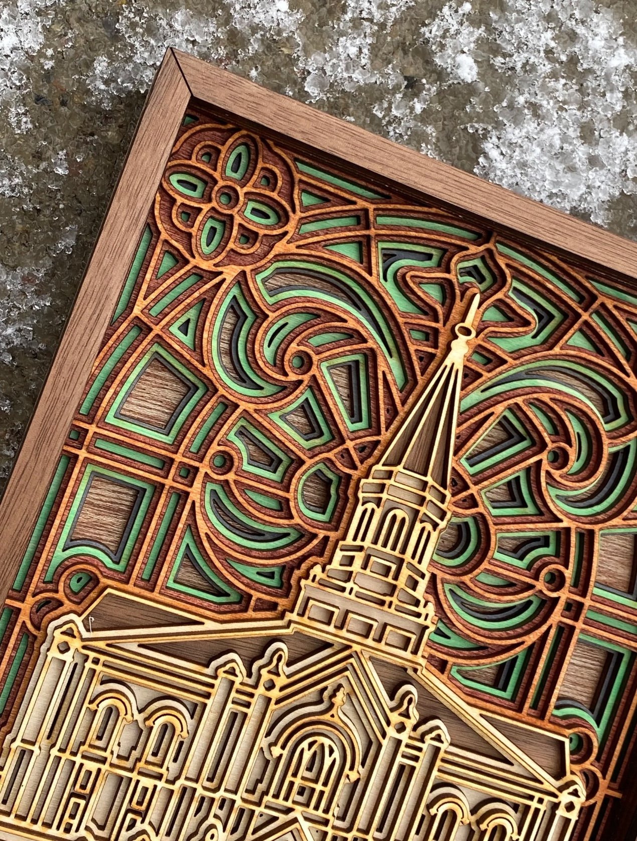 Taylorsville Utah Temple Layered Wood Plaque, , large image number 2