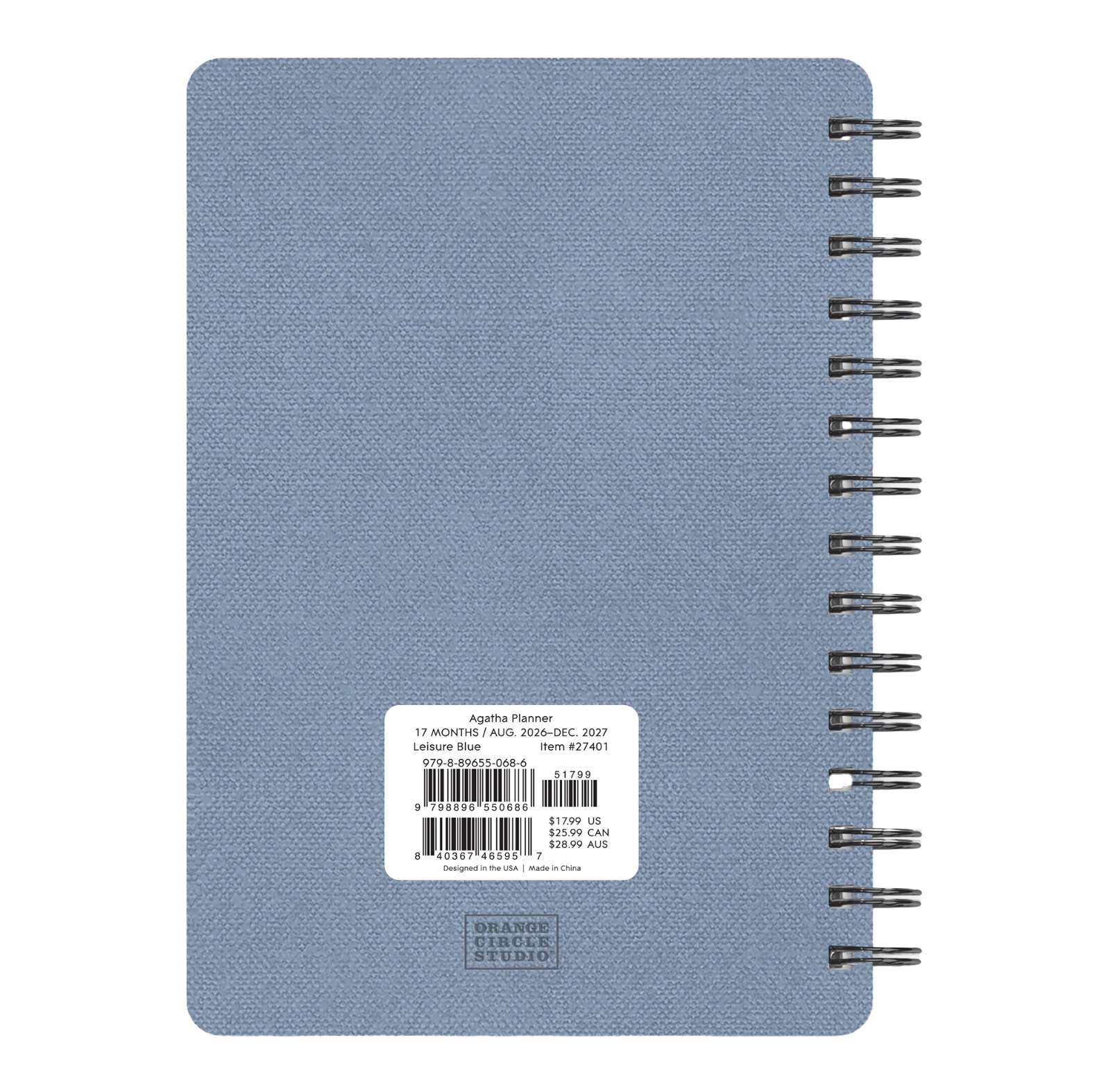 2027 Leisure Blue Agatha 17-Month Planner, , large image number 7