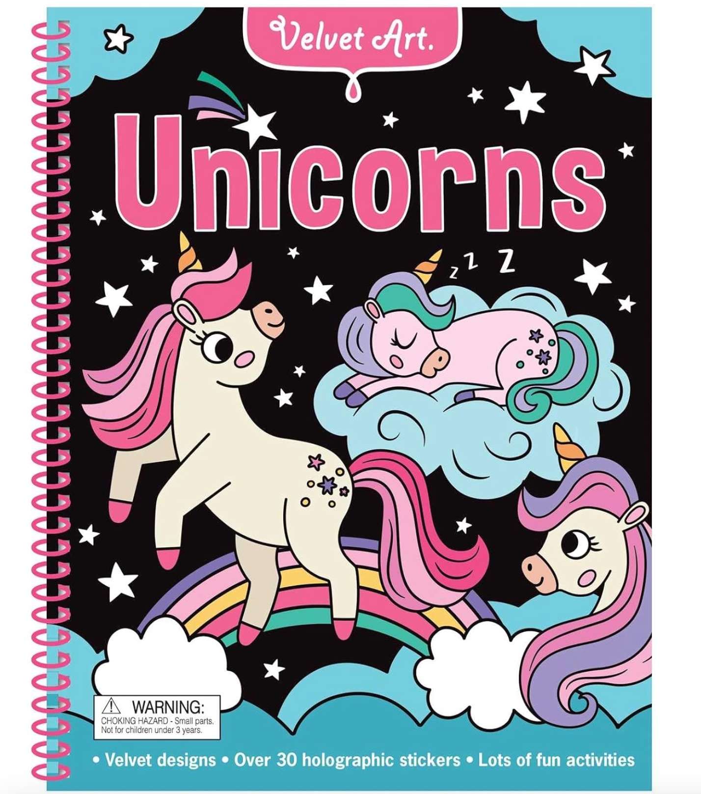 Unicorns Velvet Art Coloring and Activity Book