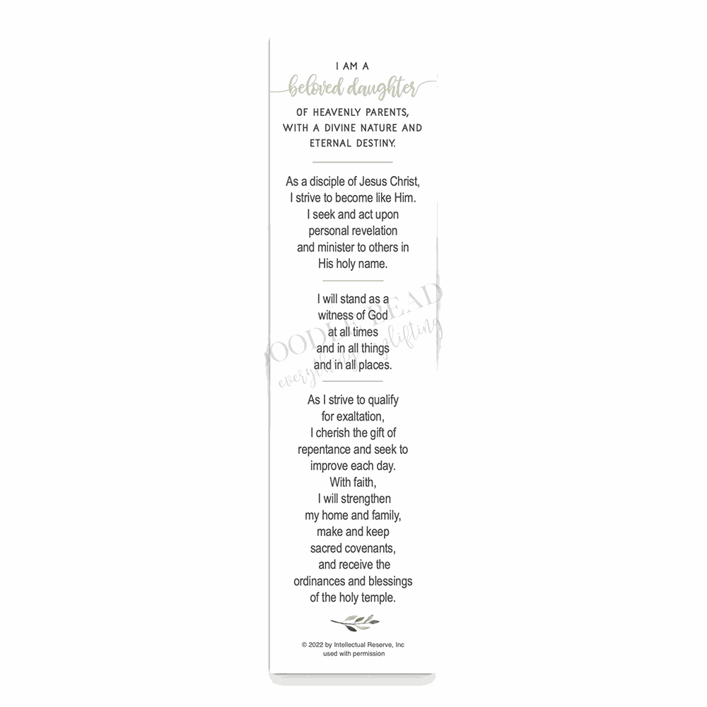 Young Women Theme Bookmark, , large image number 0
