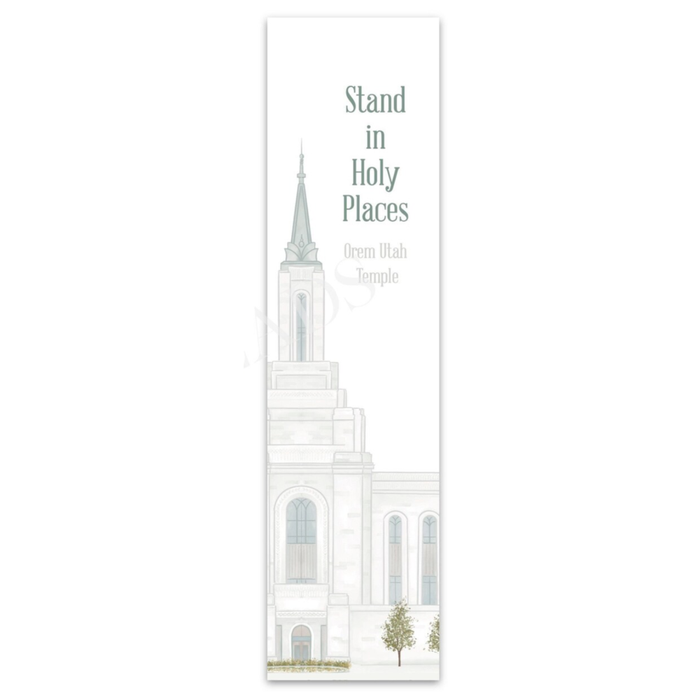 Orem Utah Temple Bookmark