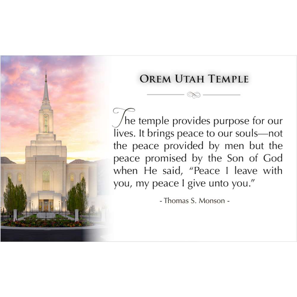 Orem Utah Temple Recommend Holder, , large image number 1