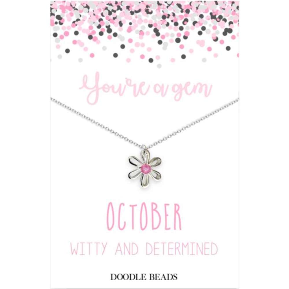 Flower Birthstone Necklace, , large image number 10