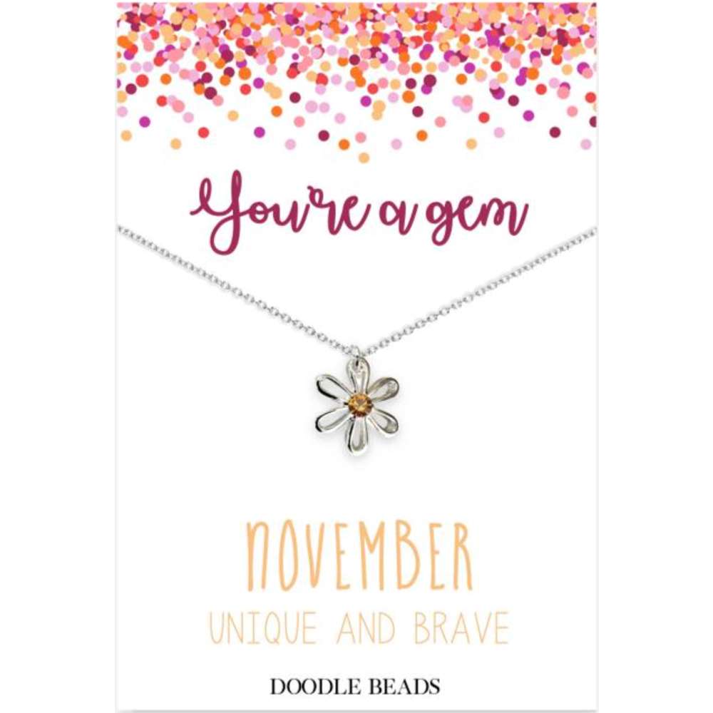 Flower Birthstone Necklace, , large image number 11