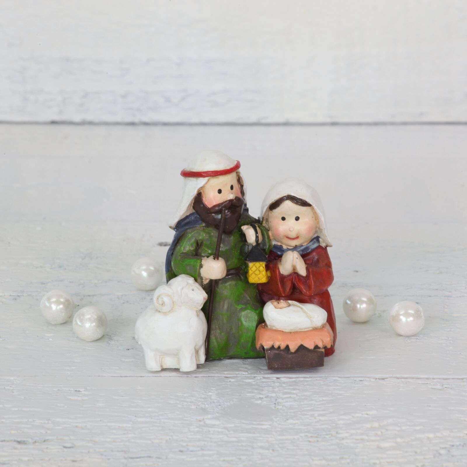 Mini Holy Family Sheep Resin Nativity, , large image number 6