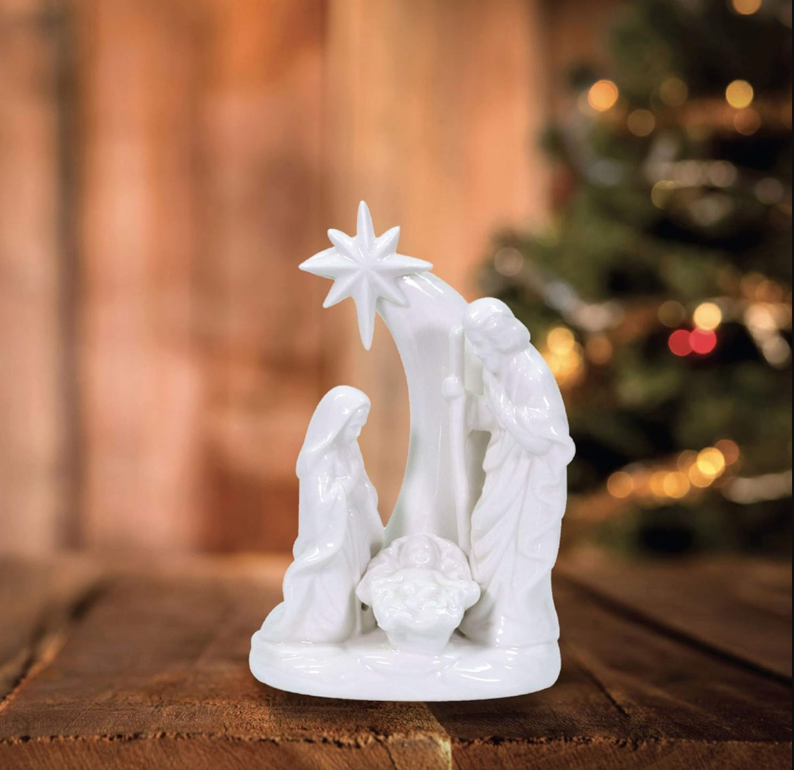 Silent Night Porcelain Nativity Figurine, , large image number 2