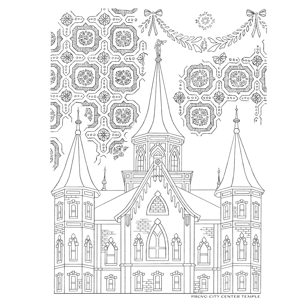 Latter-day Temples Coloring Book, , large image number 1