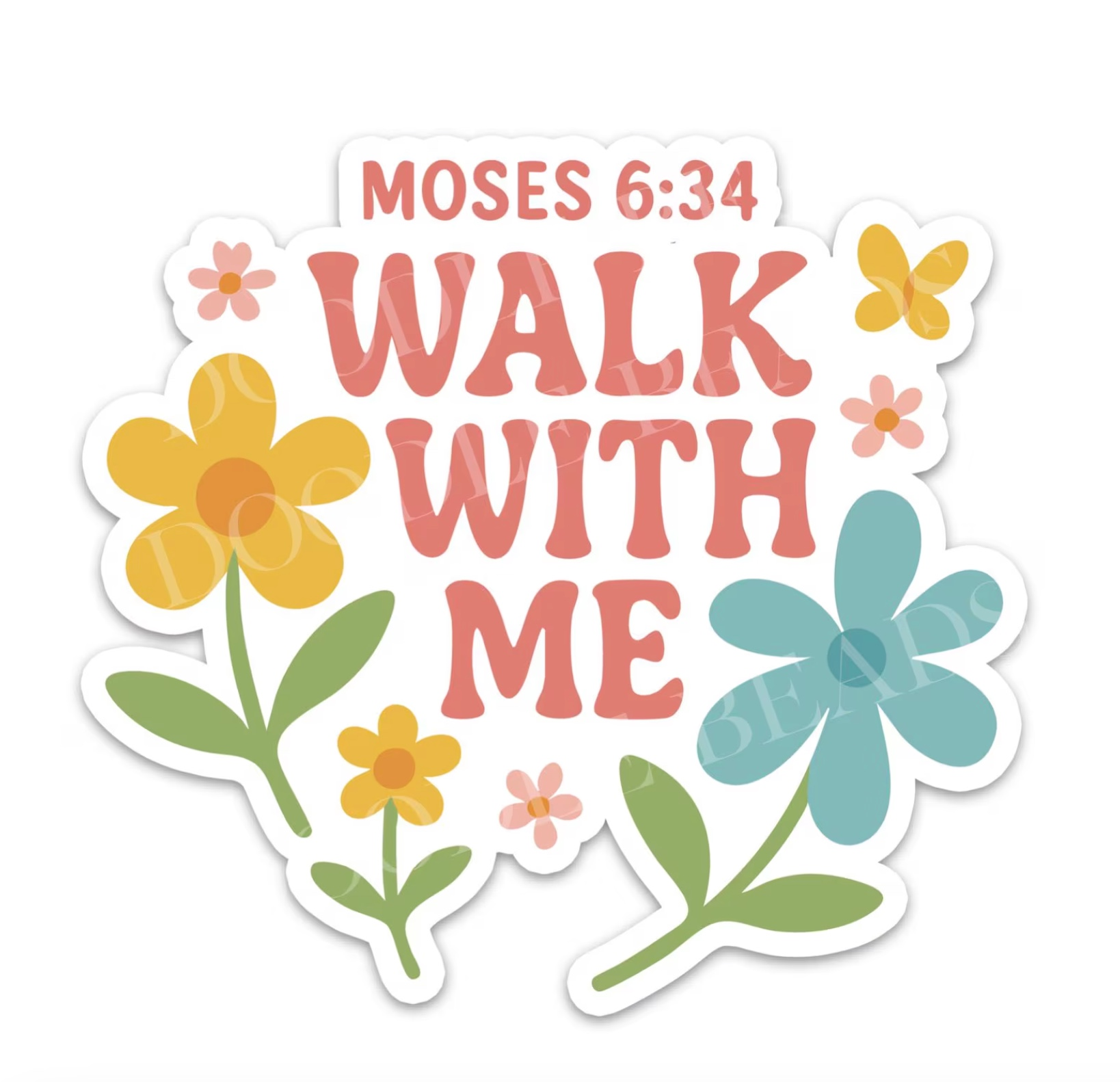 2026 Youth Theme Walk with Me Daisy Flower Sticker
