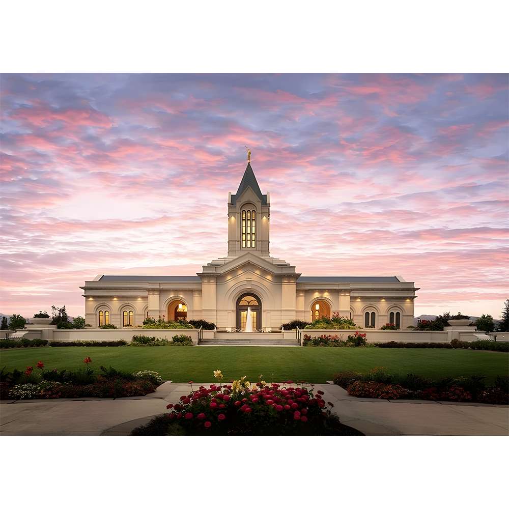 Fort Collins Temple Through The Storms 5x7 Print, , large image number 0