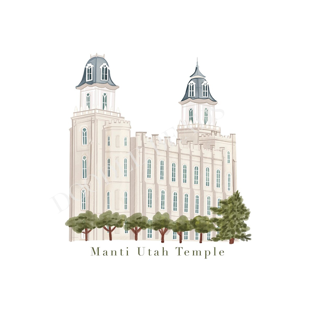 Manti Temple - 5x7 Print