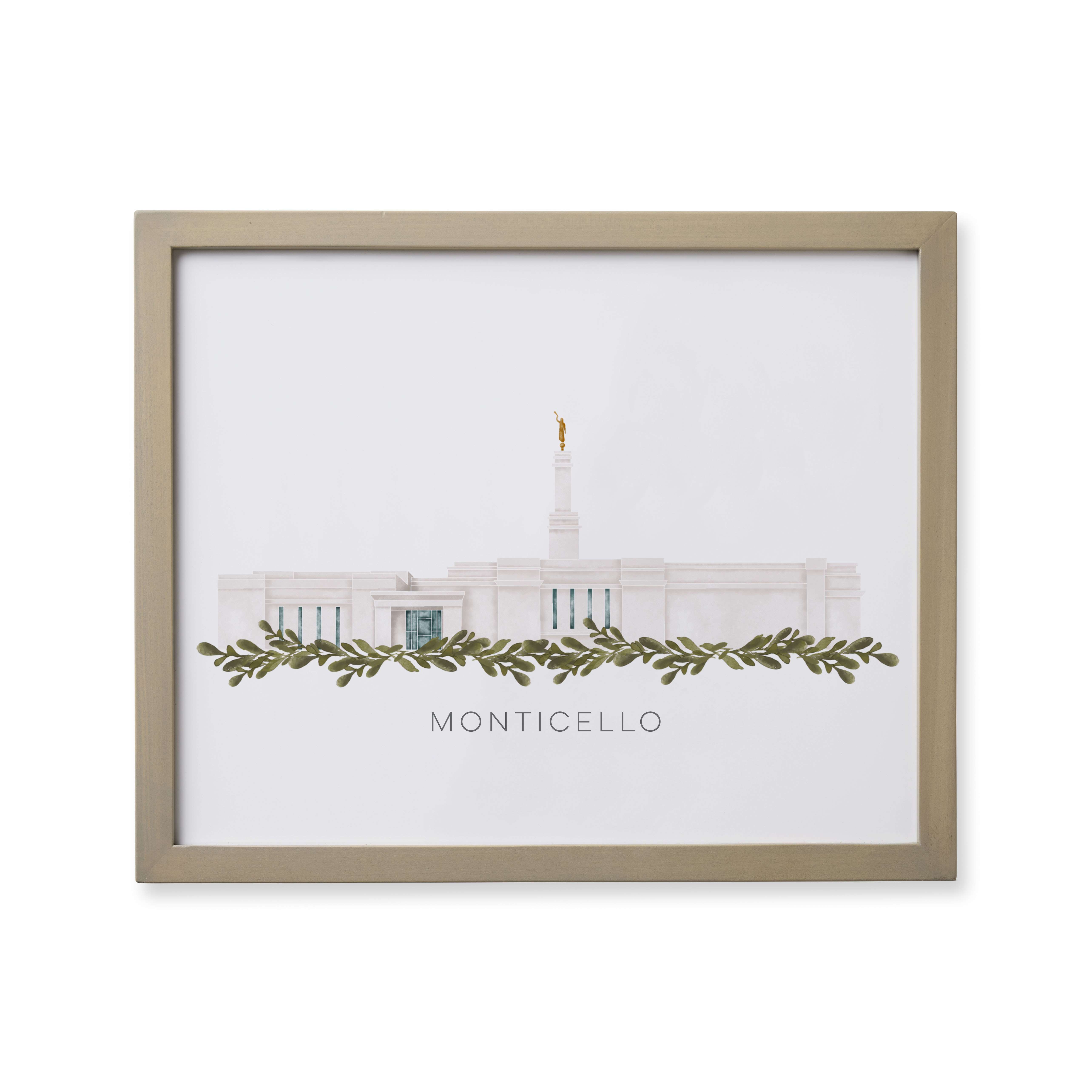 Monticello Utah Temple (18x22 Framed Paper Print), , large image number 0