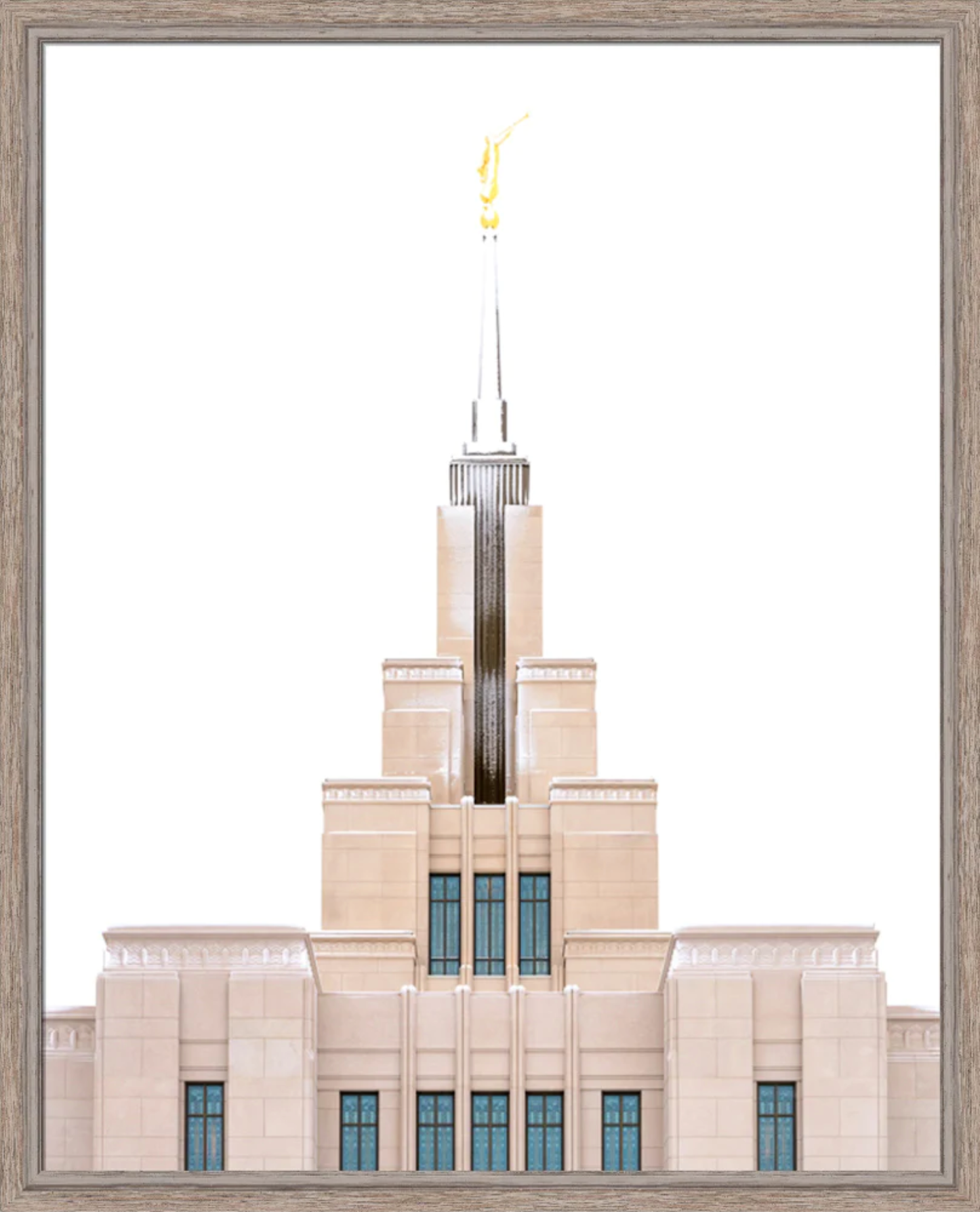 Saratoga Springs Temple, Promised Blessings (22x18 Framed Canvas Print)