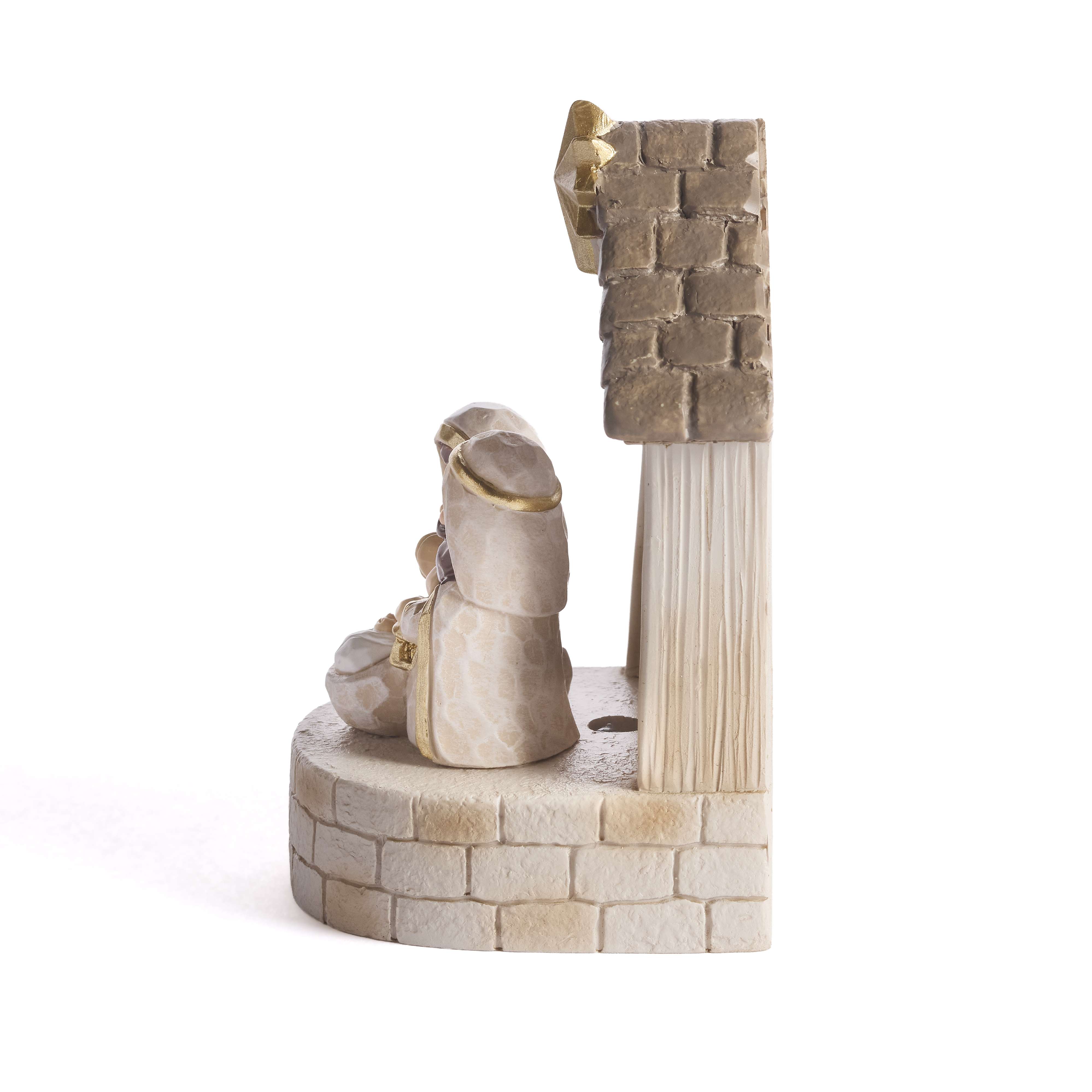 Light-up Holy Family in Stable Nativity, , large