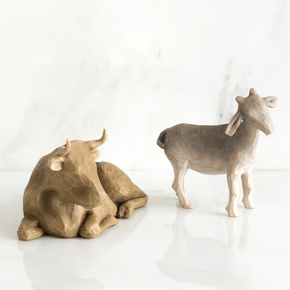 Willow Tree Ox and Goat Nativity Figurines, , large image number 1