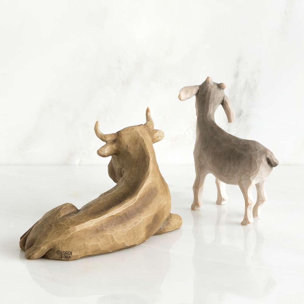 Willow Tree Ox and Goat Nativity Figurines, , large