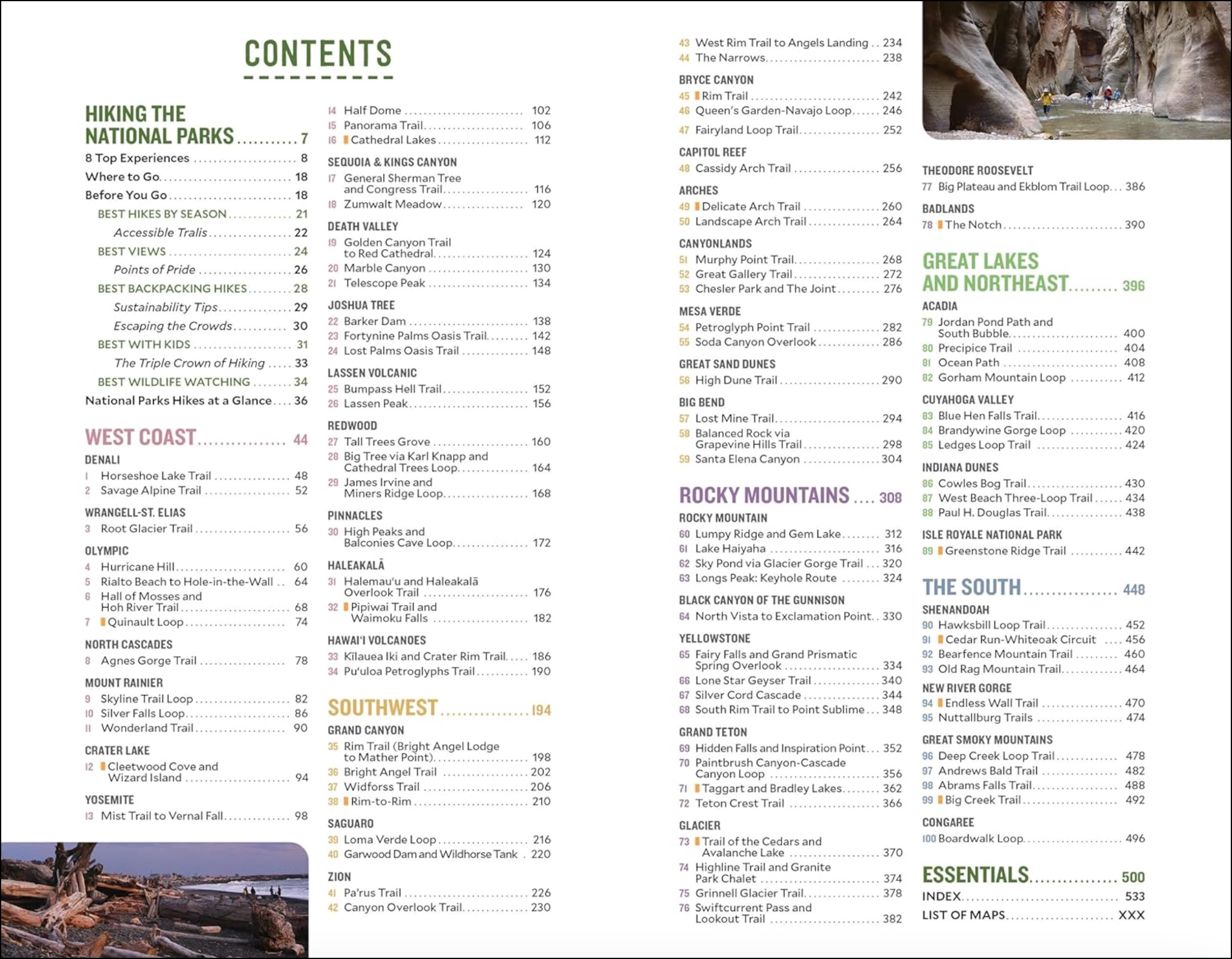 Moon USA National Parks Hiking, , large