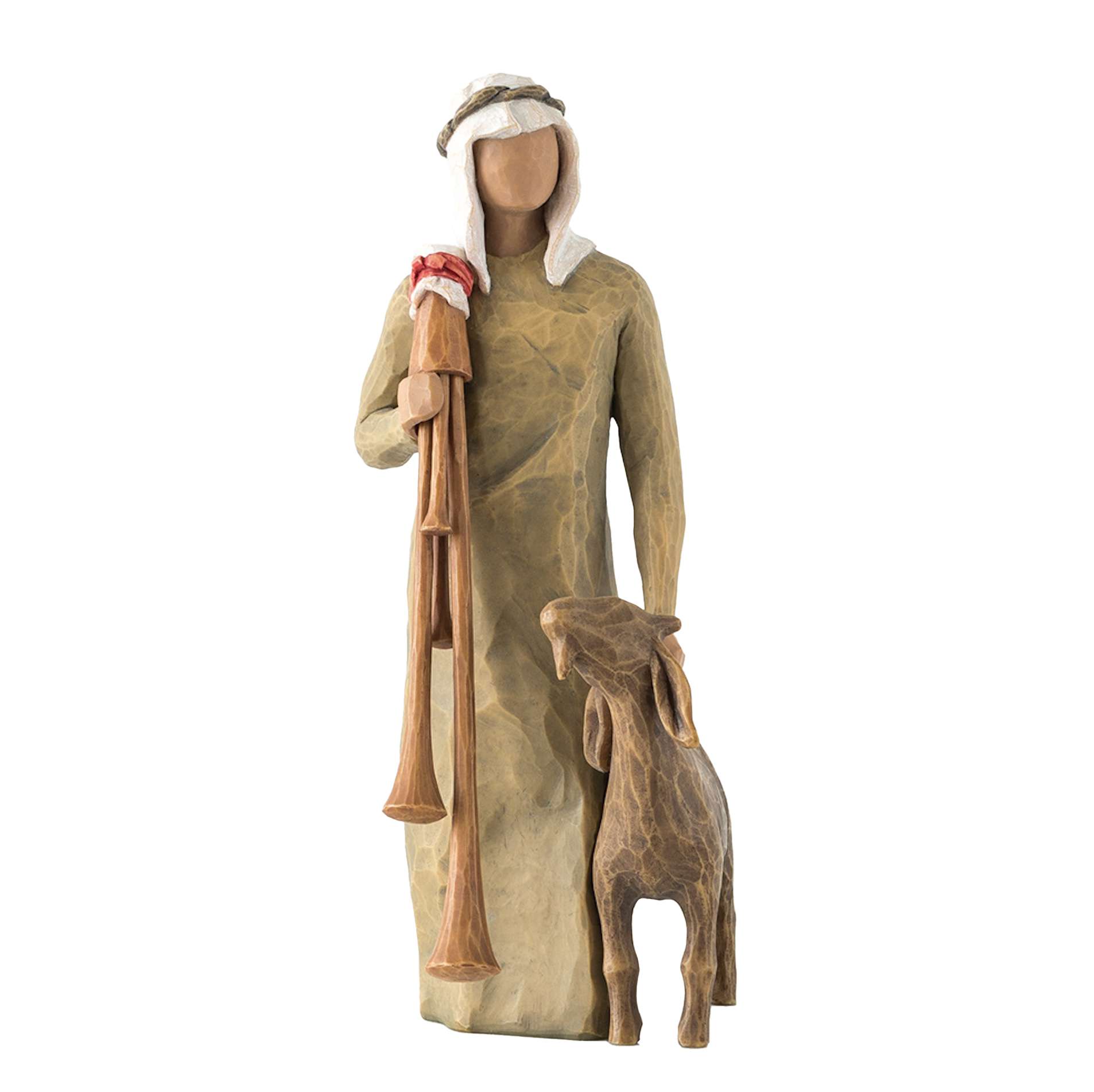 Willow Tree Zampognaro Shepherd Resin Nativity Figurine