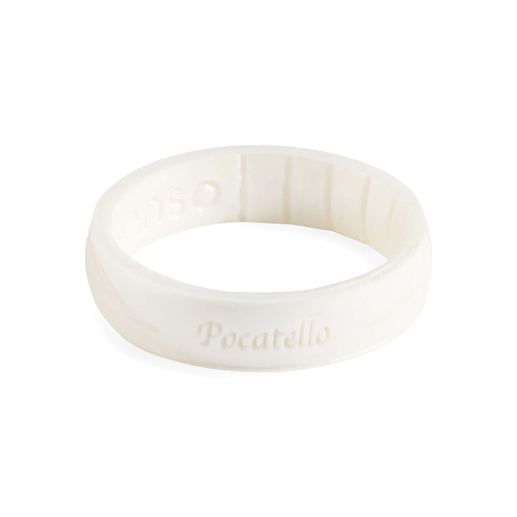 Pocatello Temple Thin Silicone Ring, , large