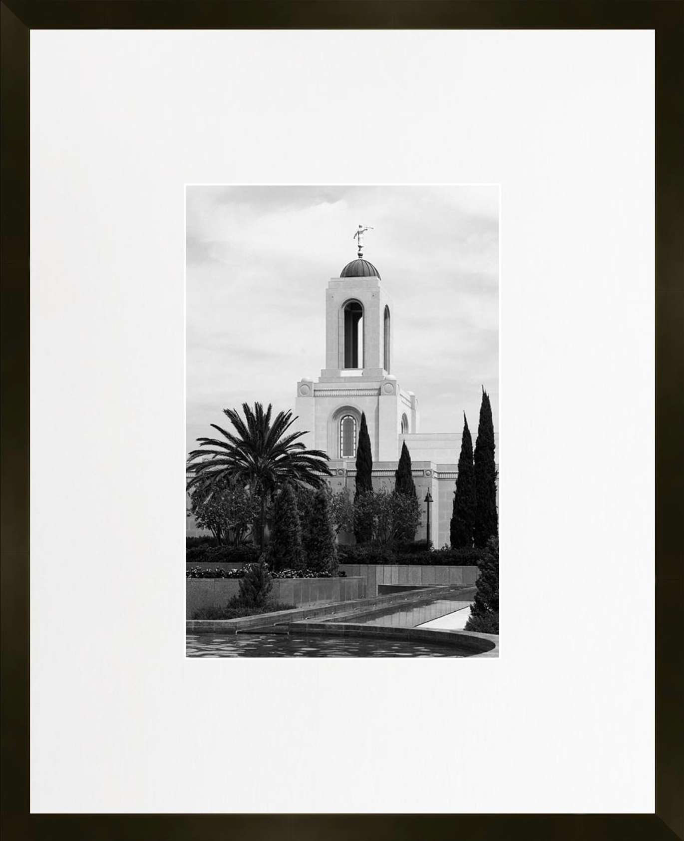 Newport Beach California Temple, Place of Peace (21x17 Framed Paper Print)