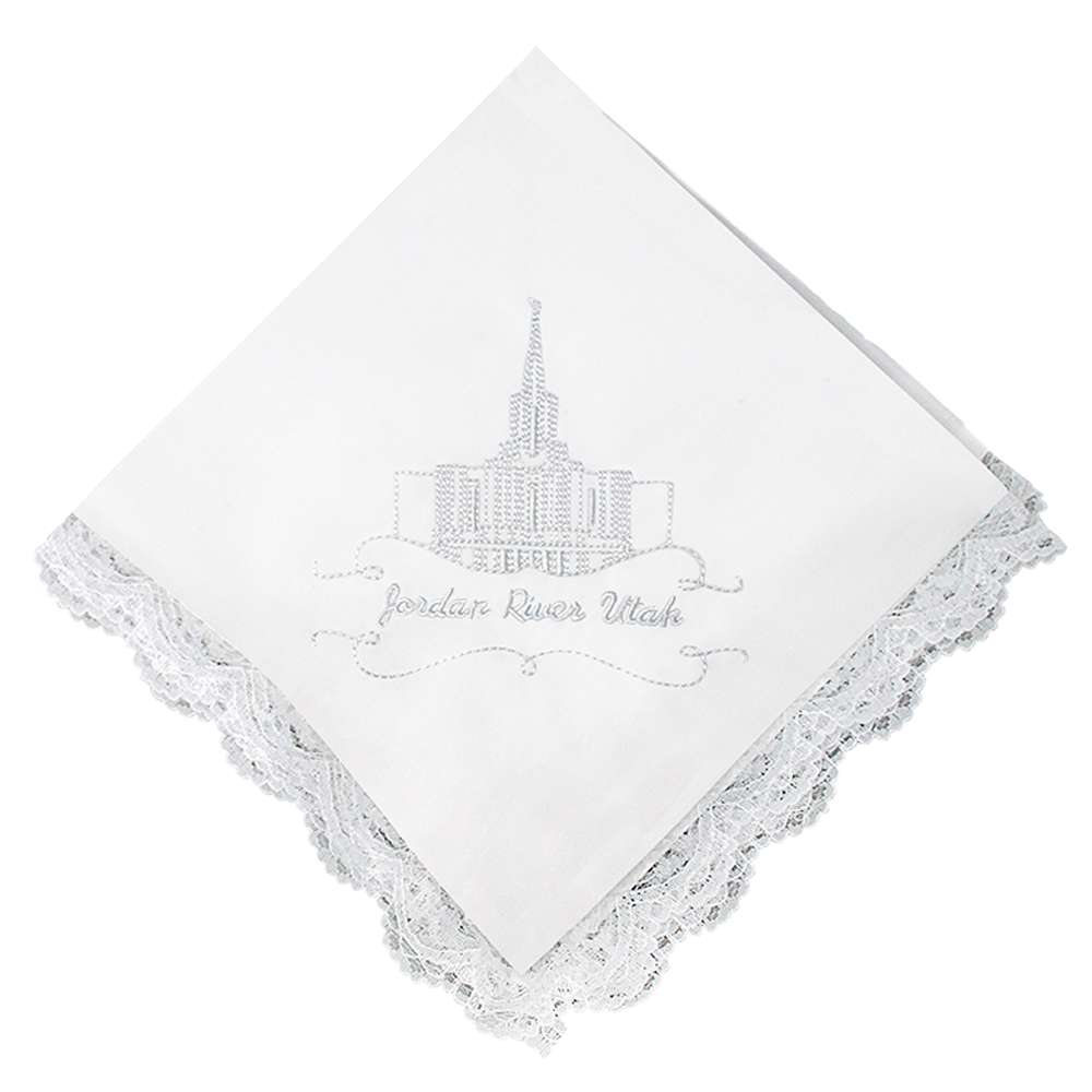 Jordan River Temple Handkerchief - Lace