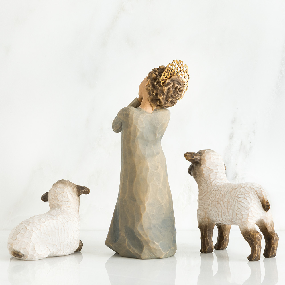 Willow Tree Little Shepherdess Resin Nativity Figurines, , large image number 2