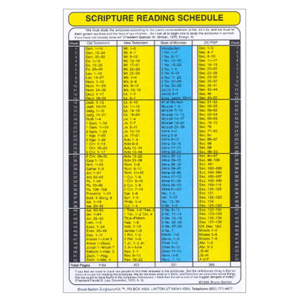 ScriptureKIT Scripture Reading Schedule, , large image number 0