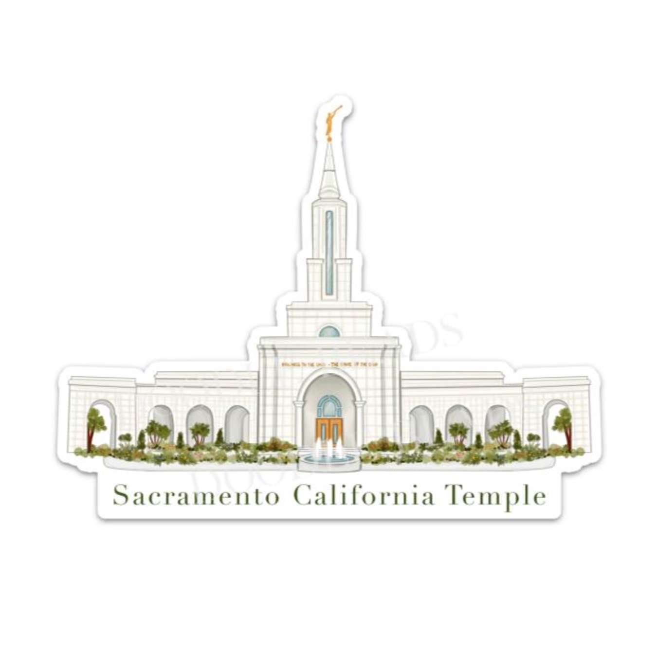 Sacramento California Temple Sticker