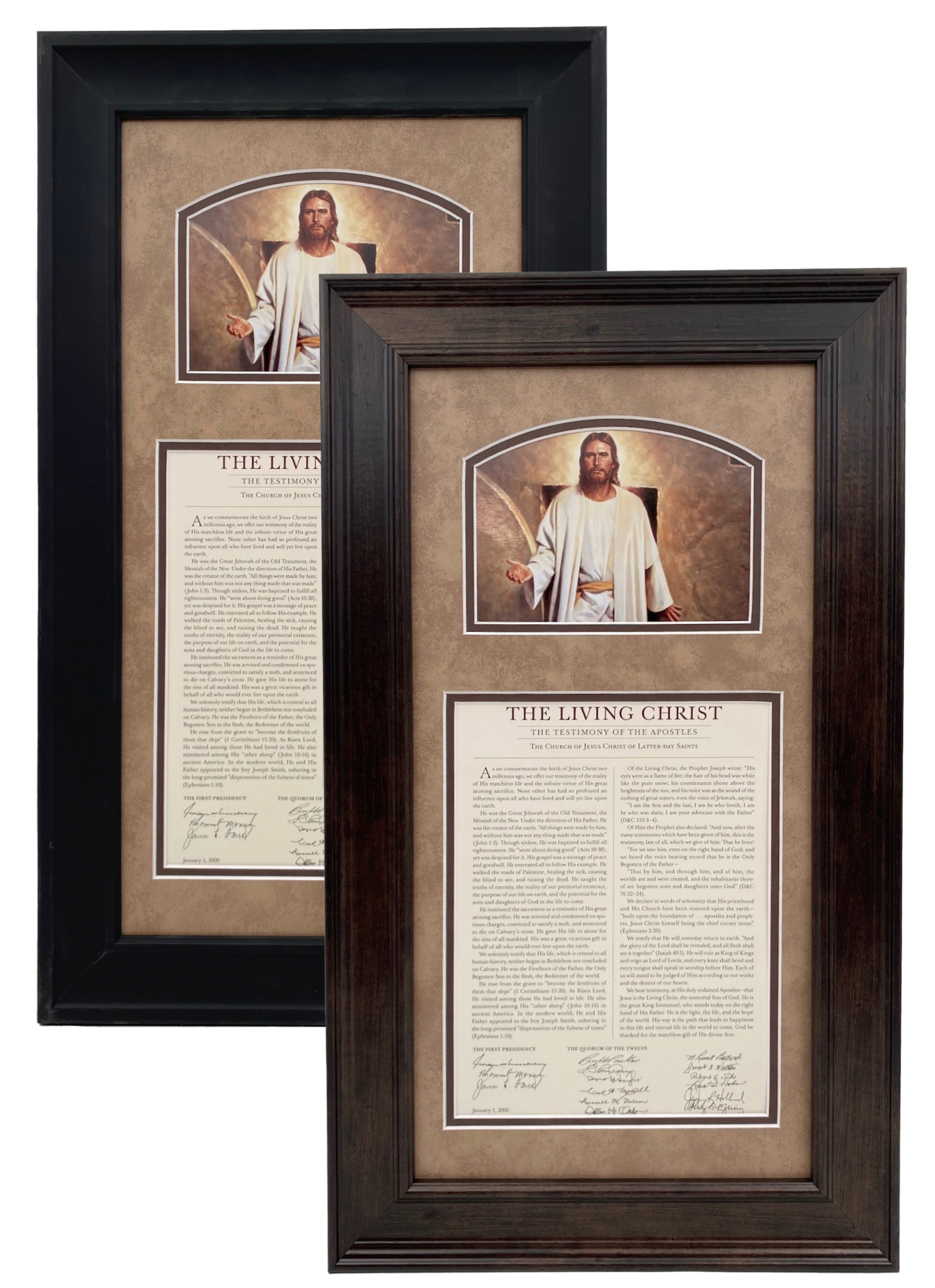 The Living Christ (10x20 Framed Art)