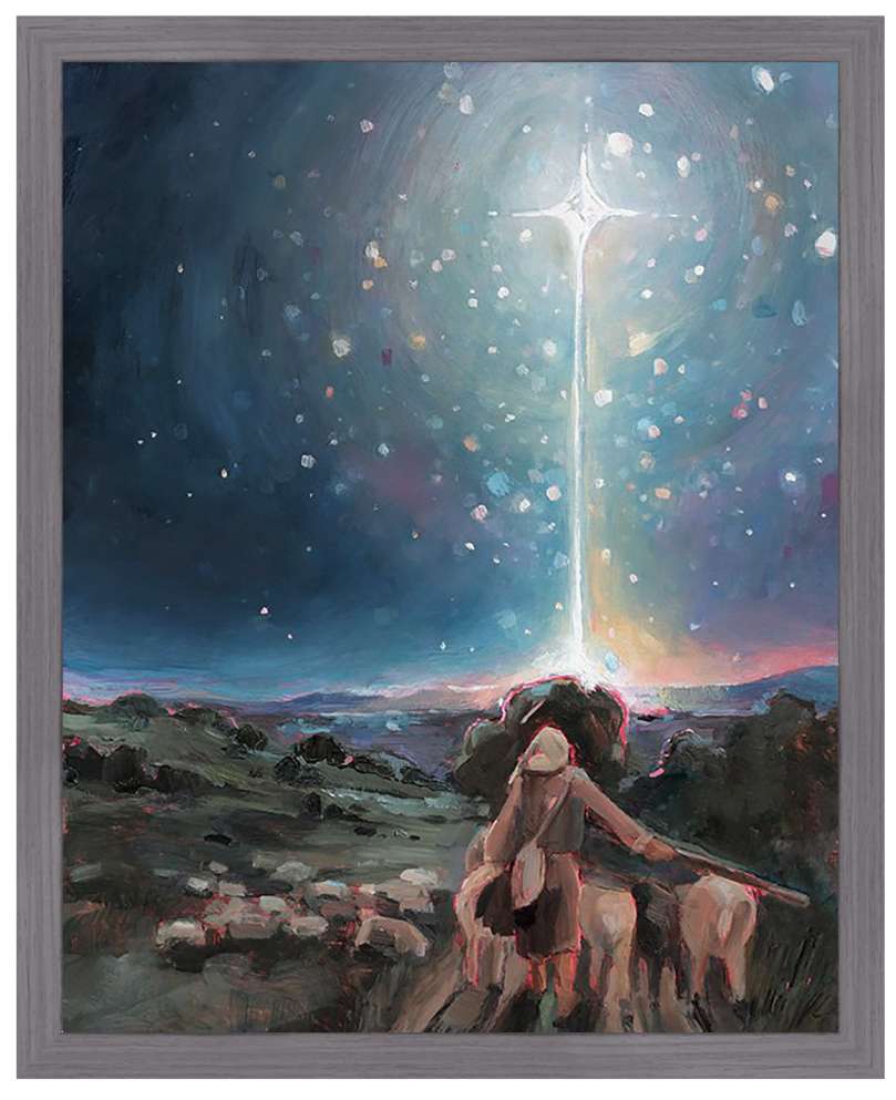 Seeking the Shepherd (22x18 Framed Paper Print)