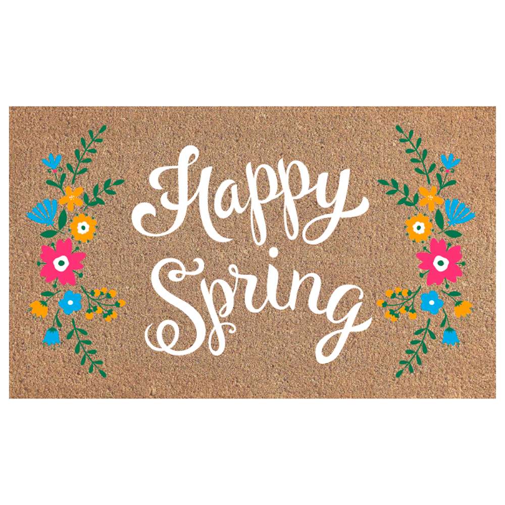 Happy Spring Welcome Mat
