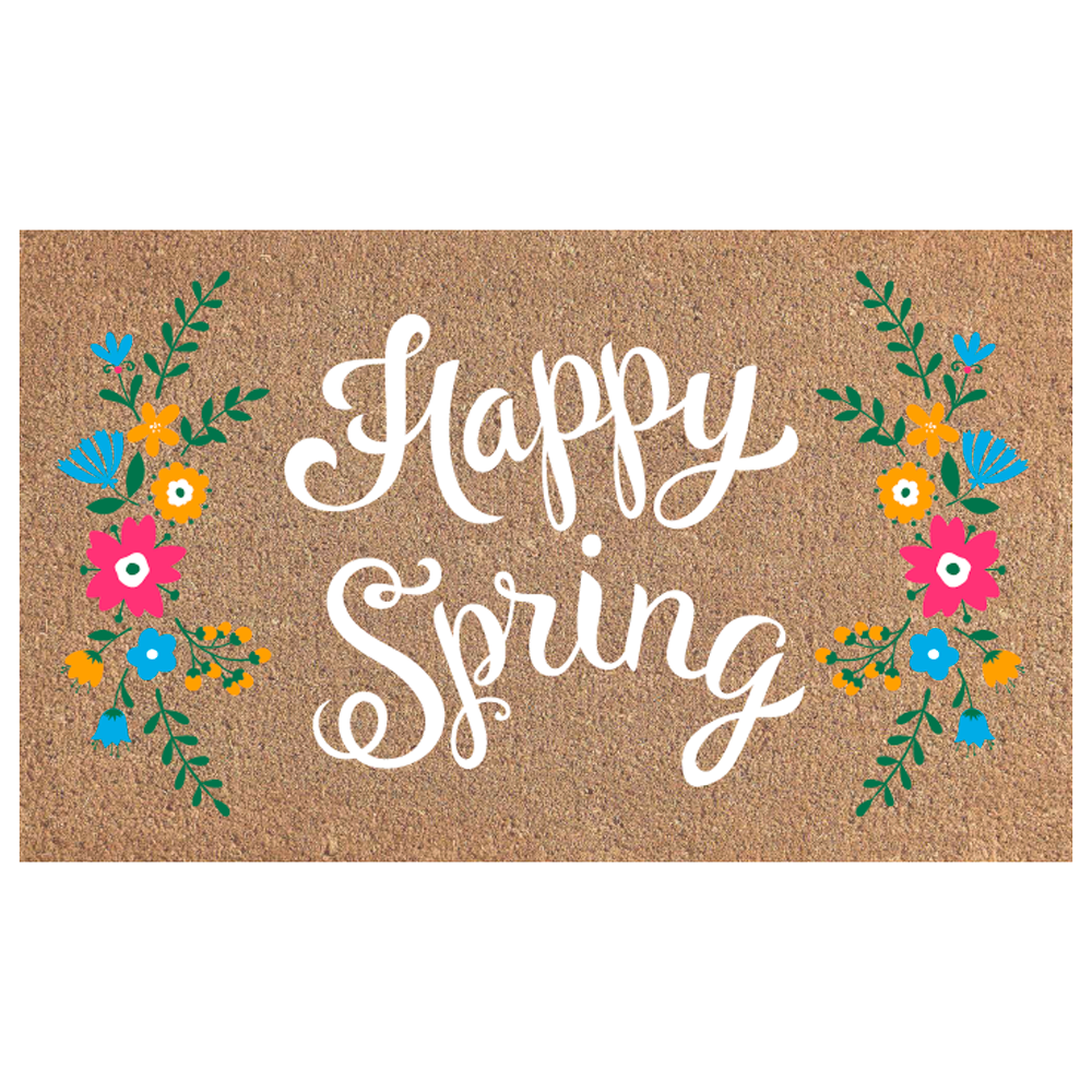 Happy Spring Welcome Mat,  Happy Spring Welcome Mat