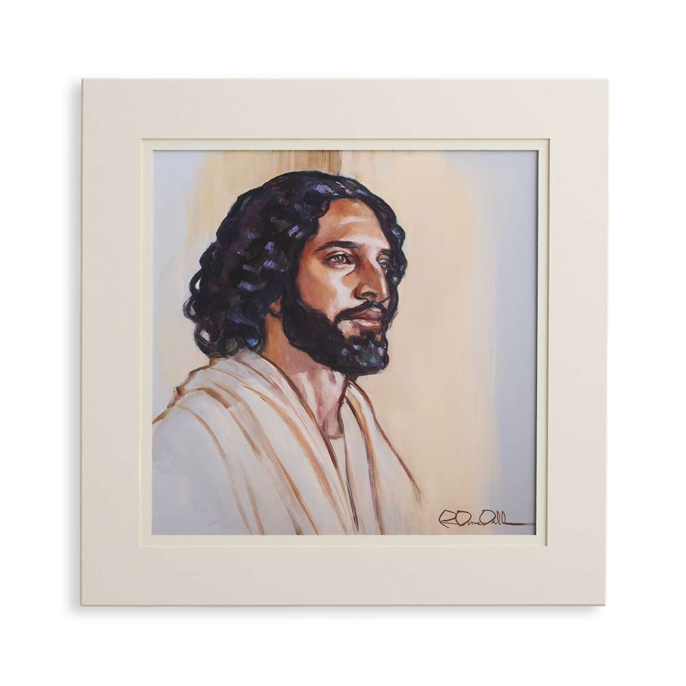 Oil Study of Christ (12x12 Matted Paper Print), , large image number 0