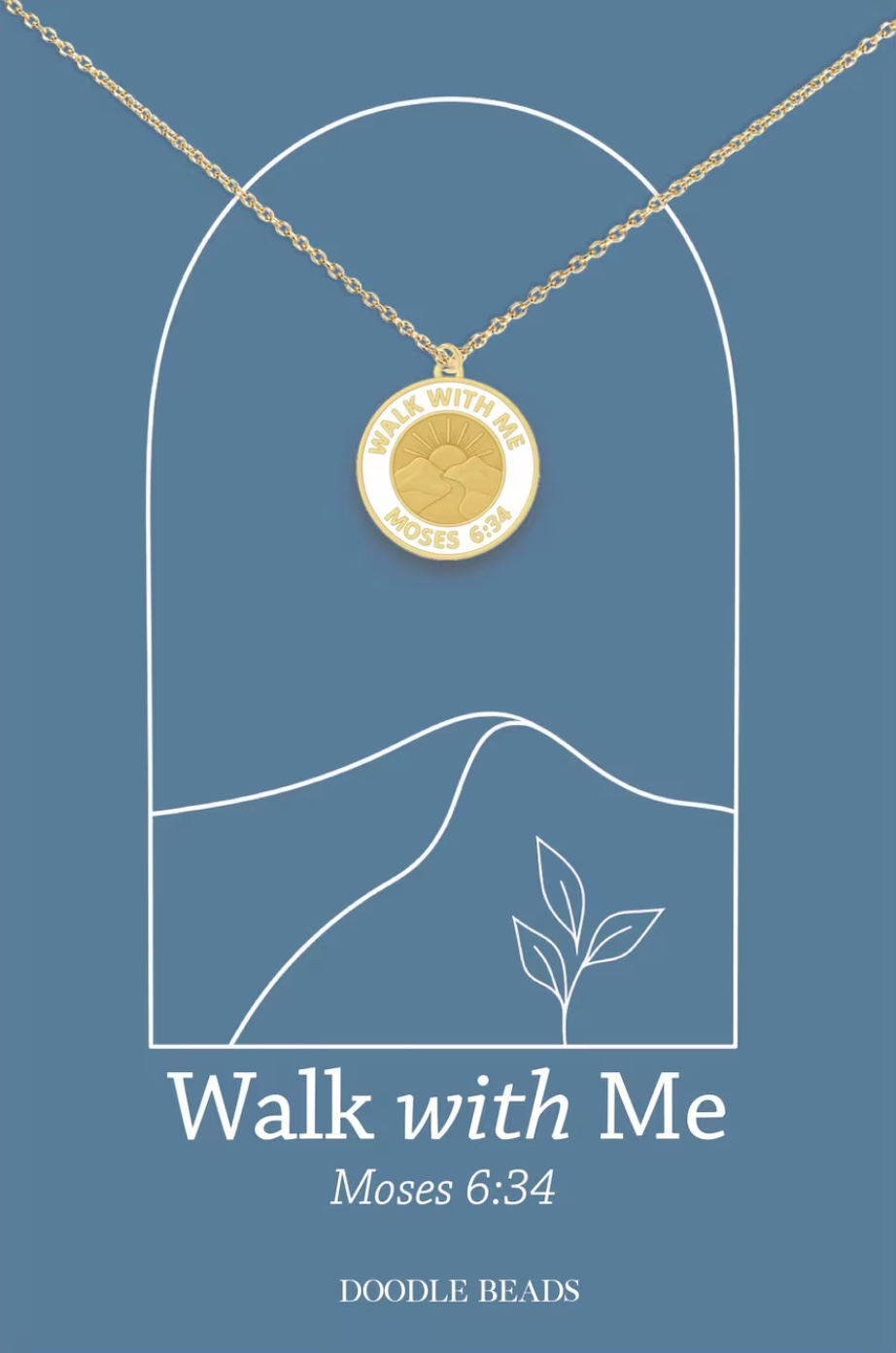 2026 Youth Theme Walk with Me Interlocking Necklace, , large image number 0