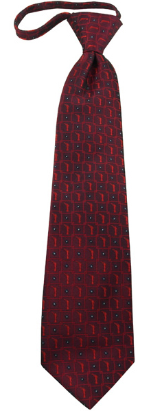 Boys' Burgundy Angel Moroni Zipper Necktie, , large image number 1