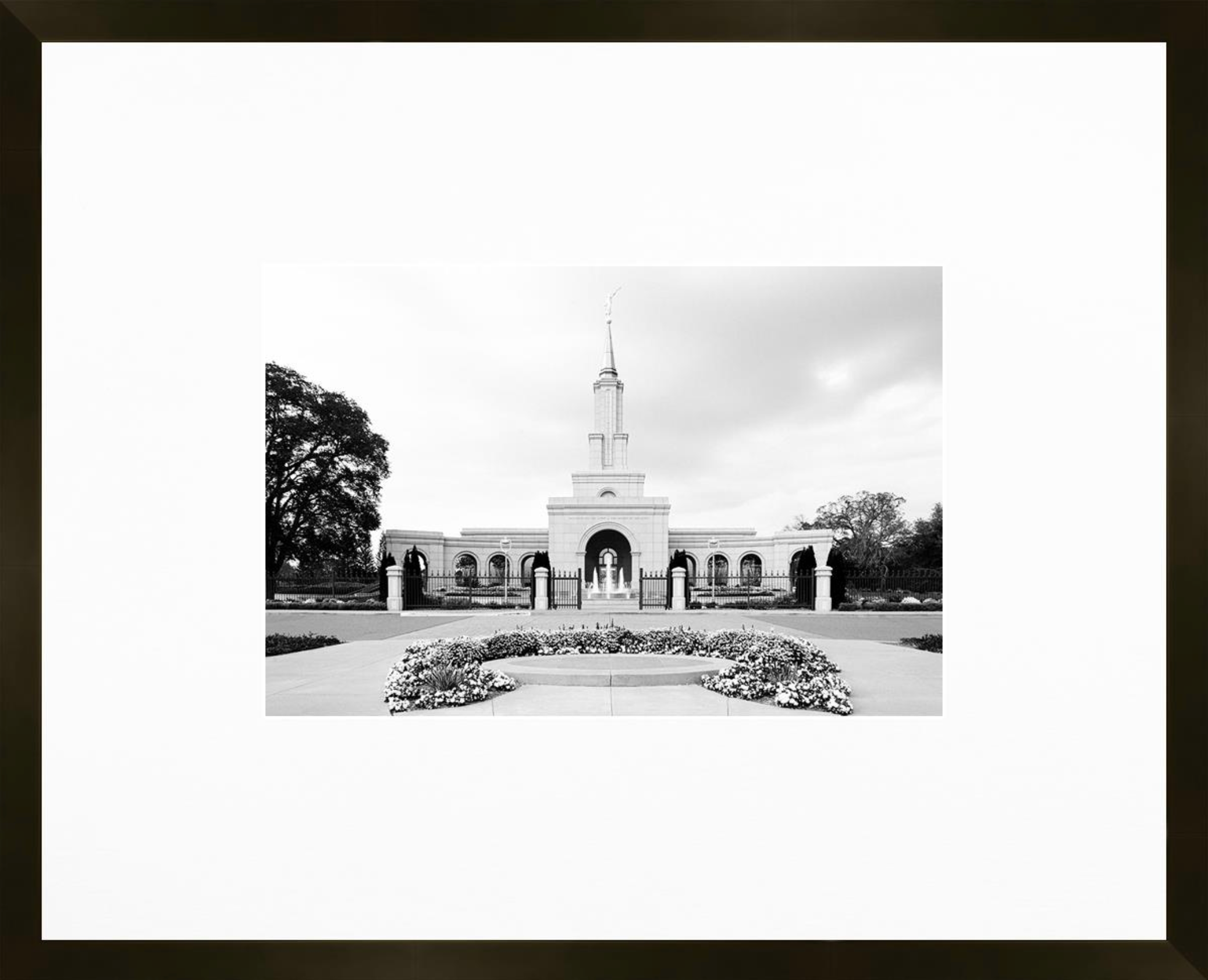 Sacramento Temple, Place of Peace (21x17 Framed Paper Print)