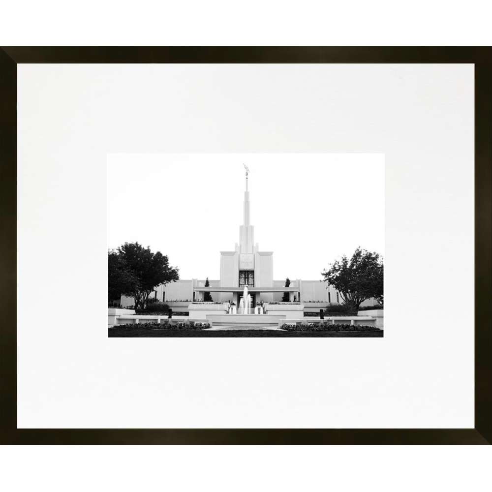 Denver Colorado Temple, Place of Peace (21x17 Framed Paper Print)