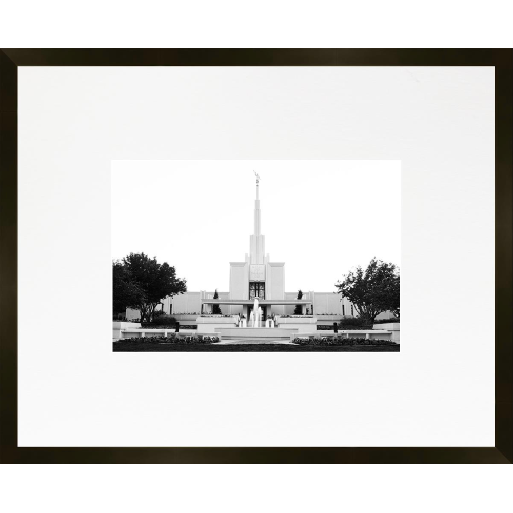 Denver Temple, Place of Peace (21x17 Framed Paper Print)