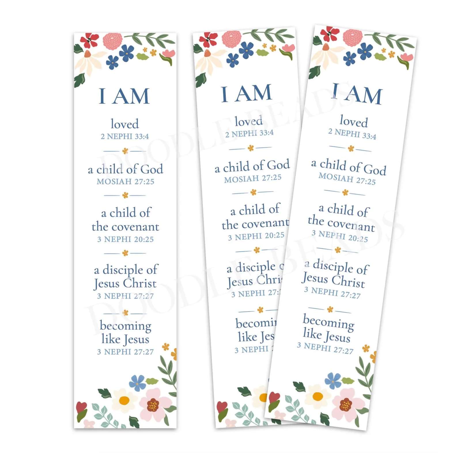 I Am Becoming Like Jesus Baptism Bookmark, , large image number 3